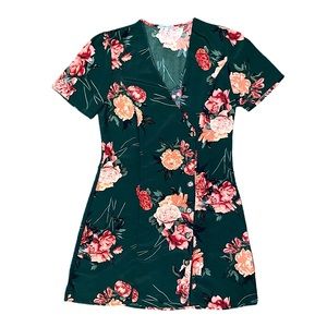 Floral Buttoned Dress